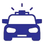 A Car in Blue Color on a Transparent Background