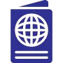 A Blue Color Book With a White Color Globe